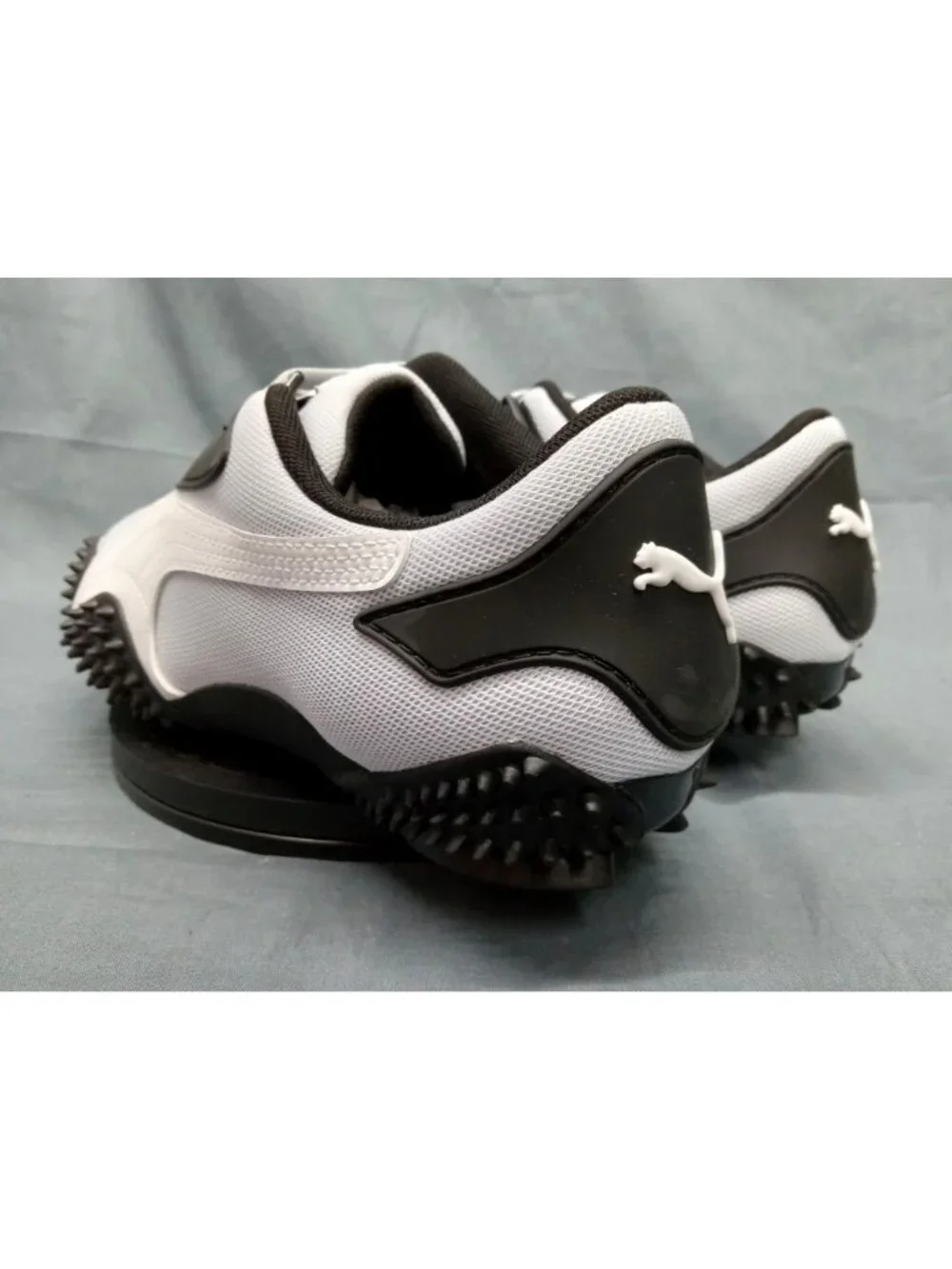 Puma Mostro OG Jr Sneaker Hook & Loop Silver White Boys Size 6 (GS) NEW NO BOX!